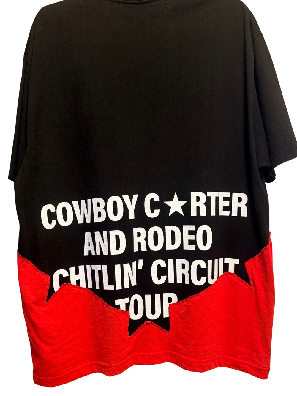 Beyonce Cowboy Carter Black and Red Star Official Tour Merch - Picture 3 of 4